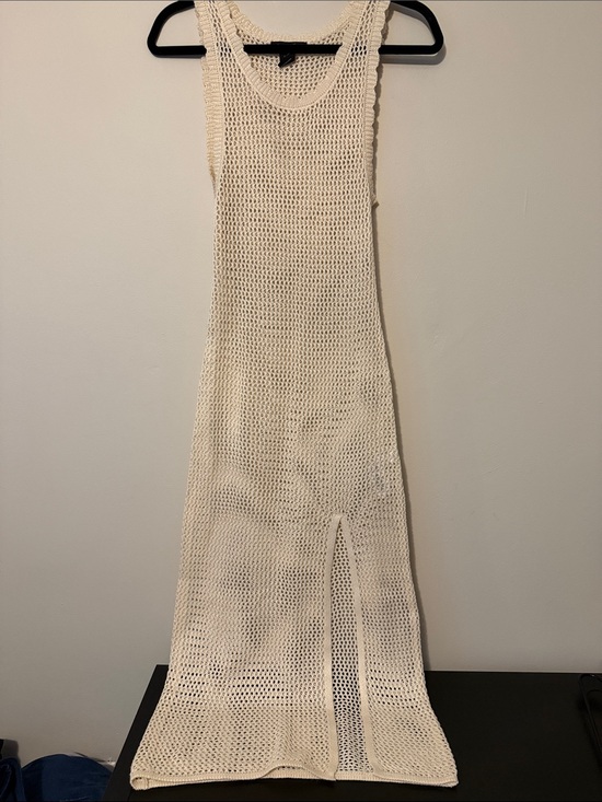 Streetwear Society Dresses & Skirts - Streetwear Society Cream Crochet Maxi Dress size medium NWOT